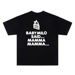 A Bathing Ape Bape Winter Baby Milo Cake Dual Front Back Print Short Sleeve T-shirt