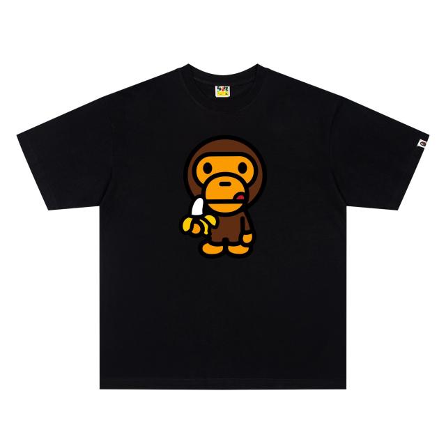 A Bathing Ape Bape Baby Milo Banana Front Print Short Sleeve T-shirt