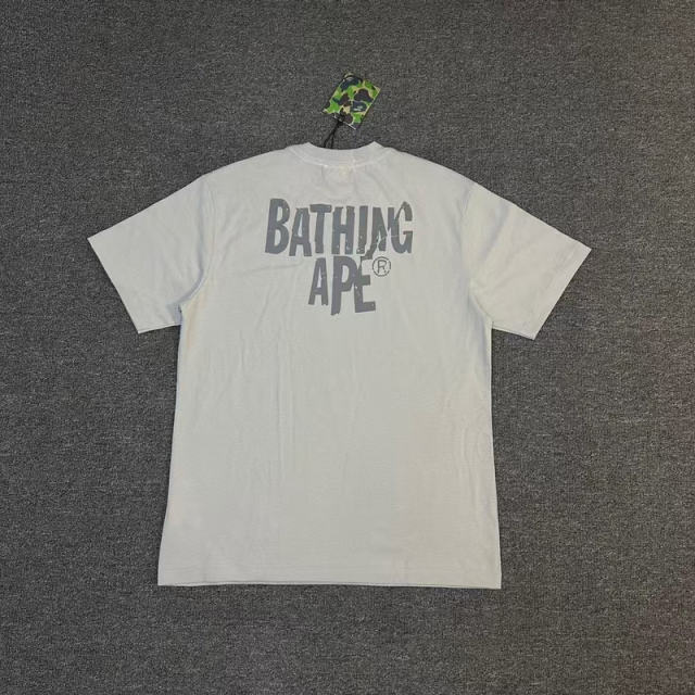 1:1 Quality Bape Ape Big Ape Logo T-Shirt Black White