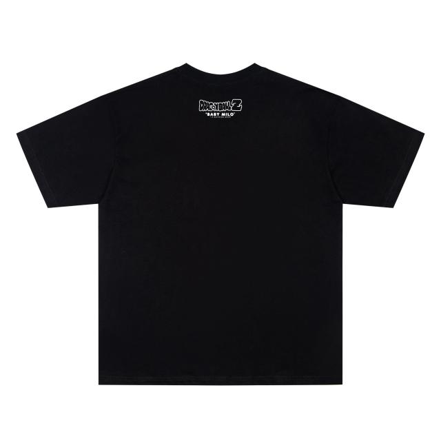 A Bathing Ape Bape × Dragon Ball Z Goku Piccolo Baby Milo Front Print Short Sleeve T-shirt