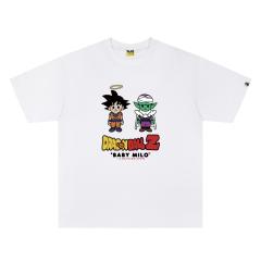 A Bathing Ape Bape × Dragon Ball Z Goku Piccolo Baby Milo Front Print Short Sleeve T-shirt