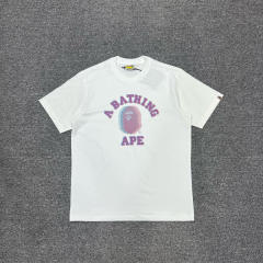 1:1 quality Bape Hand Painted Graffiti Ape Head Print Tee 2 colors