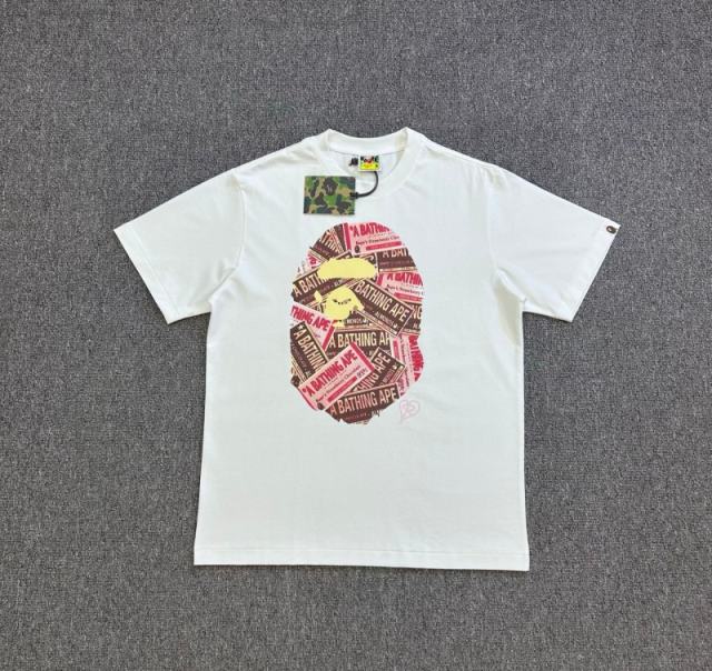 1:1 Quality Bape A Bathing 26SS Chocolate T-Shirt White Black