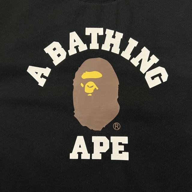 1:1 Quality Bape Ape Small Head Letter Print Tee 4 colors