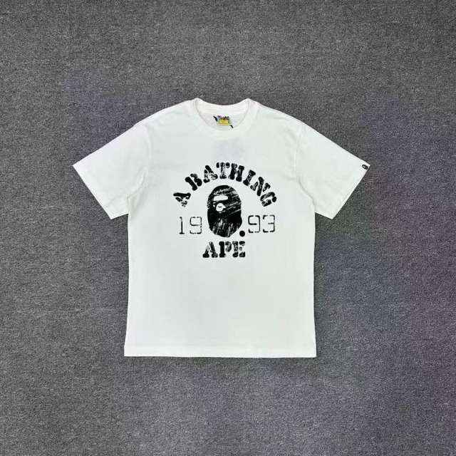 1:1 Quality Bape Ape Big Ape Logo T-Shirt Black White