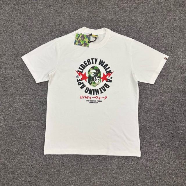 1:1 Quality Bape A Bathing Lightning T-Shirt Black White