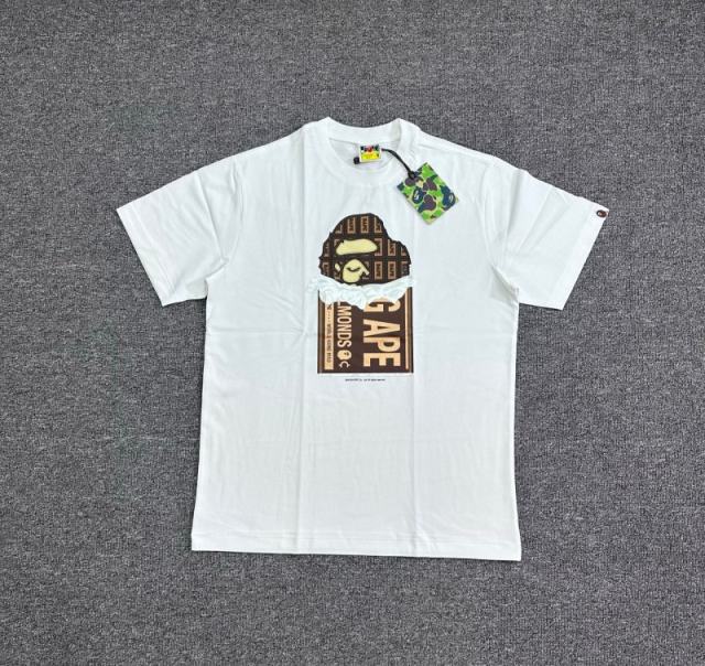 1:1 Quality Bape A Bathing 26SS Chocolate T-Shirt White Black