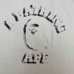 1:1 quality Bape Spray Paint Pattern Print Tee 2 colors