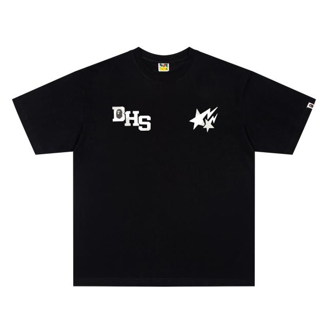 A Bathing Ape Bape × Highsnobiety Dual Front Back Logo Co-branded Short Sleeve T-shirt