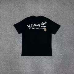1:1 Quality Bape Ape Big Ape Logo T-Shirt Black White