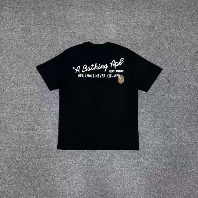 1:1 Quality Bape Ape Big Ape Logo T-Shirt Black White