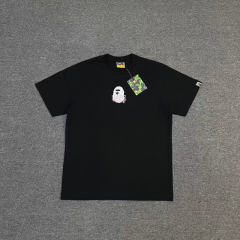 1:1 Quality Bape Ape Big Ape Logo T-Shirt Black White