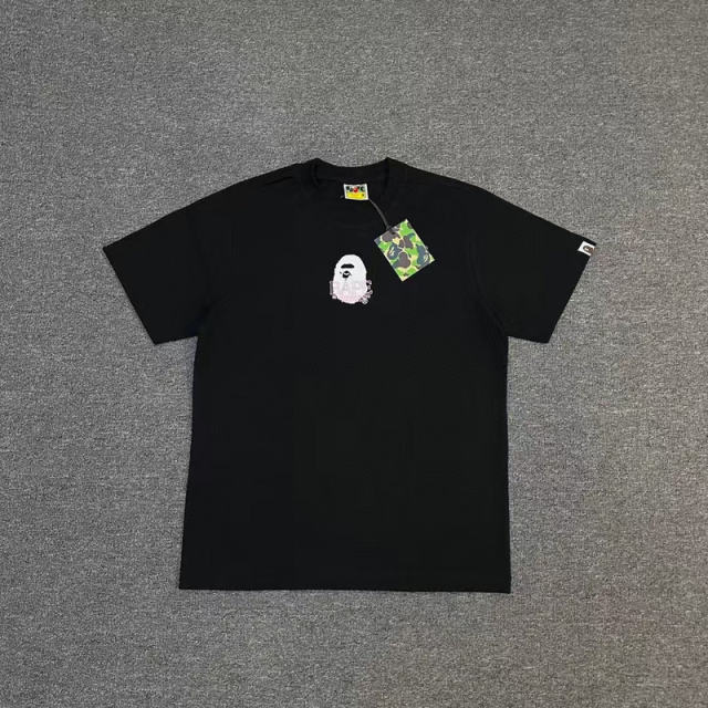1:1 Quality Bape Ape Big Ape Logo T-Shirt Black White