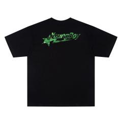A Bathing Ape Bape × YoungBoy Never Broke Again Camo Arch Ape Head Dual Front Back Print Short Sleeve T-shirt