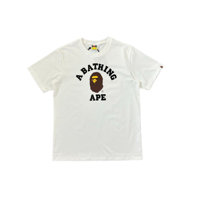 1:1 Quality Bape Ape Small Head Letter Print Tee 4 colors