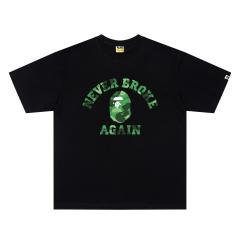 A Bathing Ape Bape × YoungBoy Never Broke Again Camo Arch Ape Head Dual Front Back Print Short Sleeve T-shirt