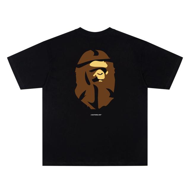 A Bathing Ape Bape East "東" Ape Head Dual Front Back Print Short Sleeve T-shirt