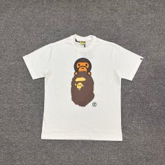 1:1 Quality Bape A Bathing MiloT-Shirt Black White