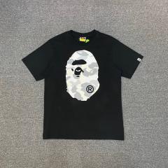 1:1 Quality Bape Glow in The Dark A Bathing Ape T-Shirt Black White