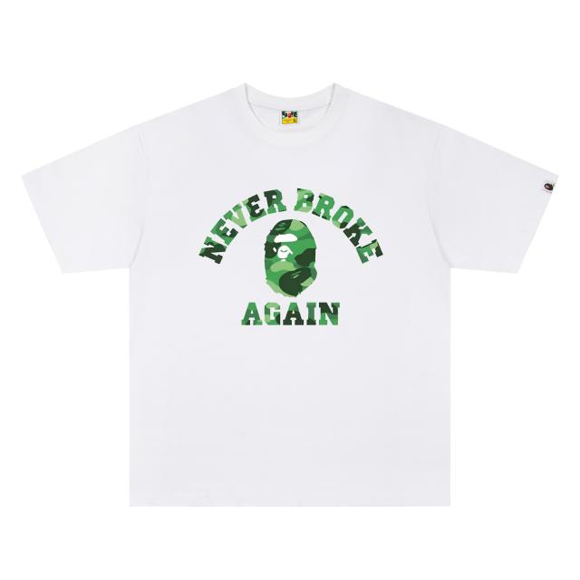 A Bathing Ape Bape × YoungBoy Never Broke Again Camo Arch Ape Head Dual Front Back Print Short Sleeve T-shirt