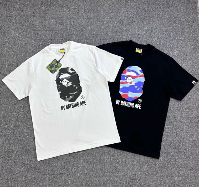 1:1 Quality Bape A Bathing 26SS T-Shirt White Black