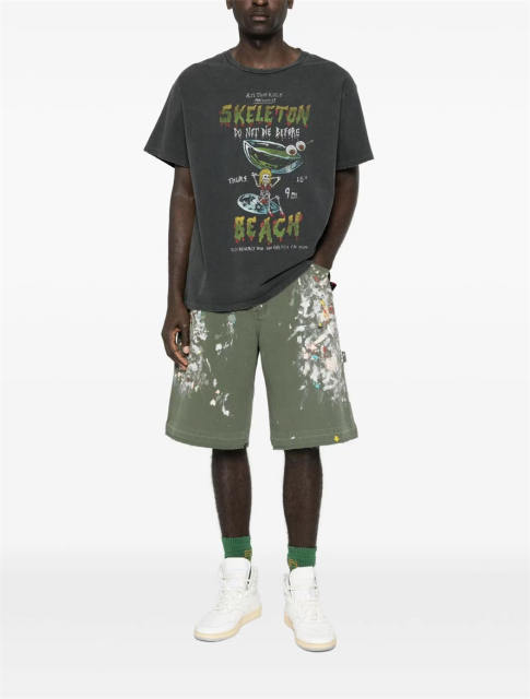 1:1 Top Quality Gallery Dept Paint Splatter Carpenter Work Shorts