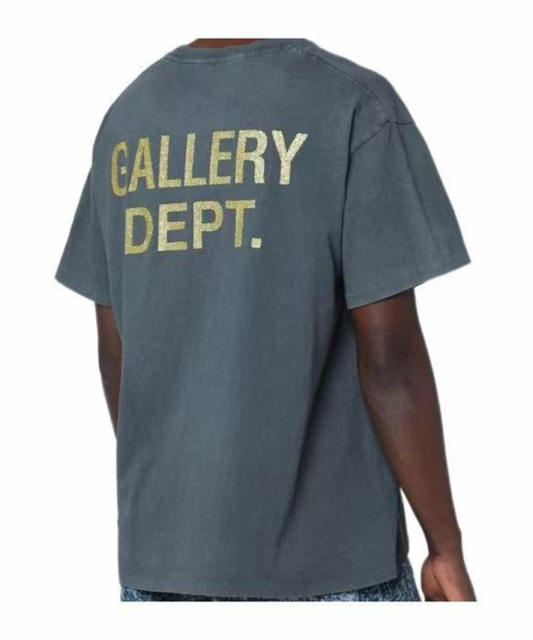 1:1 Top Quality Gallery Dept Art That Kills Dual Front Back Print Washed Vintage Grey Short Sleeve T-shirt