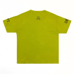 1:1 Top Quality DÉPT. de la GALERIE Solid Lime Green Dual Sleeve Back Print Short Sleeve T-shirt