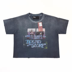 1:1 Top Quality Paly Hollywood Bound for Glory Motorcycle Movie Poster T-shirt