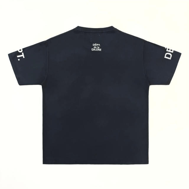1:1 Top Quality DÉPT. de la GALERIE Dual Sleeve Back Print Short Sleeve T-shirt