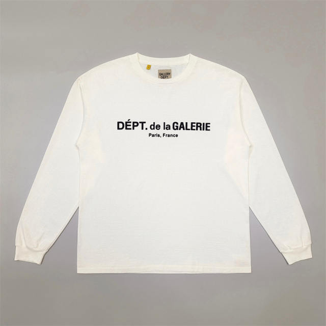1:1 Top Quality Gallery Dept DÉPT. de la GALERIE Paris Front Print Long Sleeve Tee