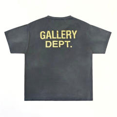 1:1 Top Quality Gallery Dept Art That Kills Dual Front Back Print Washed Vintage Grey Short Sleeve T-shirt