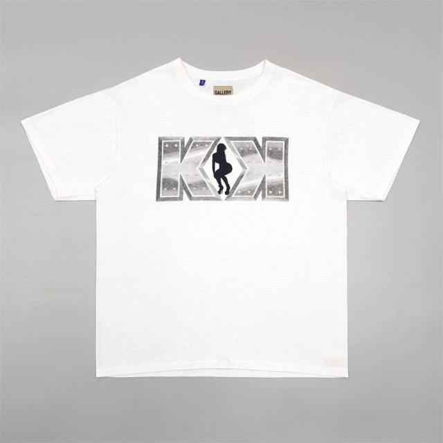 1:1 Top Quality Funky Ass Records Dual Front Back Print White Short Sleeve T-shirt