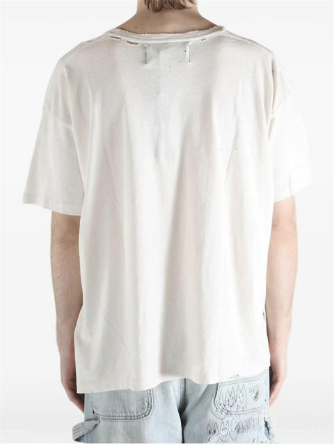 1:1 Top Quality Paly Hollywood Anxiety Has Many Faces Raw Distressed T-shirt