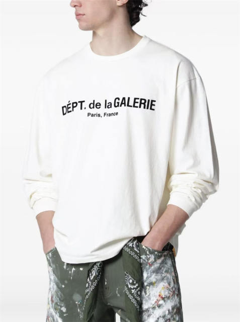 1:1 Top Quality Gallery Dept DÉPT. de la GALERIE Paris Front Print Long Sleeve Tee