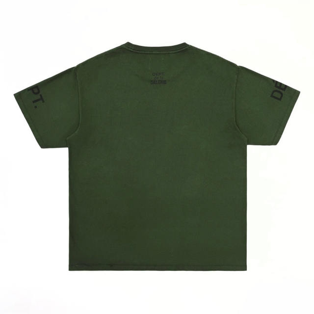 1:1 Top Quality DÉPT. de la GALERIE Dual Sleeve Back Print Short Sleeve T-shirt