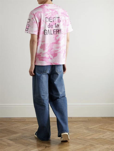 1:1 Top Quality Gallery Dept Pink Camo DÉPT. de la GALERIE All Over Print Short Sleeve T-shirt