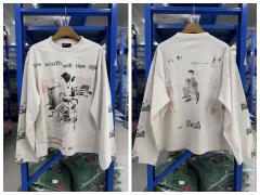 ERD The South Will Rise Again Vintage Four-Grid Photo Long Sleeve Tee