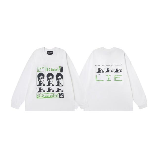ERD he Underground Lie Grid Long Sleeve Tee
