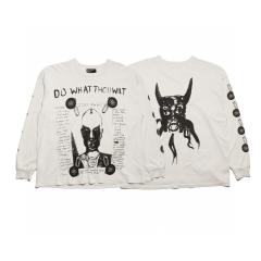 ERD Enfants Riches Déprimés Do What Thou Wilt Occult Devil Portrait Dual Print Long Sleeve Tee
