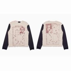 ERD Soviet Vintage Russian Character Chart Two-tone Raglan Long Sleeve T-shirt