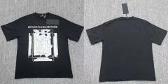 ERD Enfants Riches Déprimés Full Brand Text Cracked Texture Portrait Print Tee