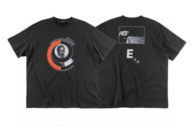 ERD Enfants Riches Déprimés Capsule Poison Wheel Double Sided Print Oversized Black Grunge Tee