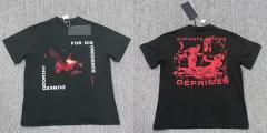 ERD Enfants Riches Déprimés Double Sided Red Classical Mural Grunge Black T-Shirt