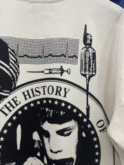 ERD Enfants Riches Déprimés My Role In The War Back Large Circle Print Vintage Off White Tee