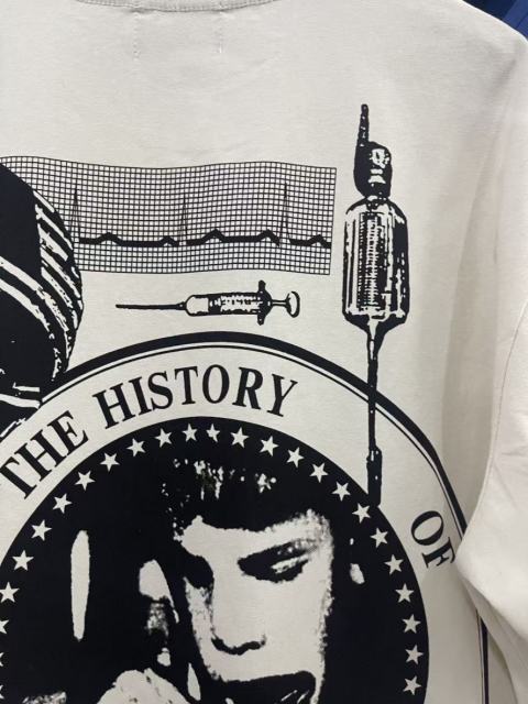 ERD Enfants Riches Déprimés My Role In The War Back Large Circle Print Vintage Off White Tee