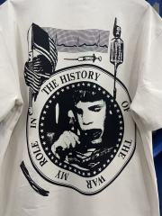 ERD Enfants Riches Déprimés My Role In The War Back Large Circle Print Vintage Off White Tee