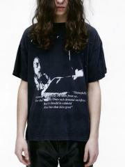 ERD Enfants Riches Déprimés Broken Figure Quote Text Vintage Acid Black T-Shirt