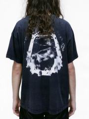 ERD Enfants Riches Déprimés Broken Figure Quote Text Vintage Acid Black T-Shirt