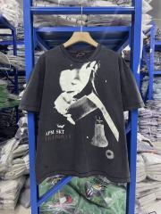 ERD Enfants Riches Déprimés APM SKT Crown Bell Distressed Washed Black Vintage T-Shirt